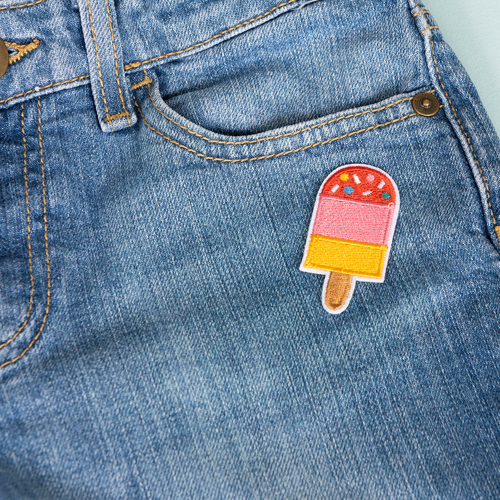 iron on patch - ice lolly