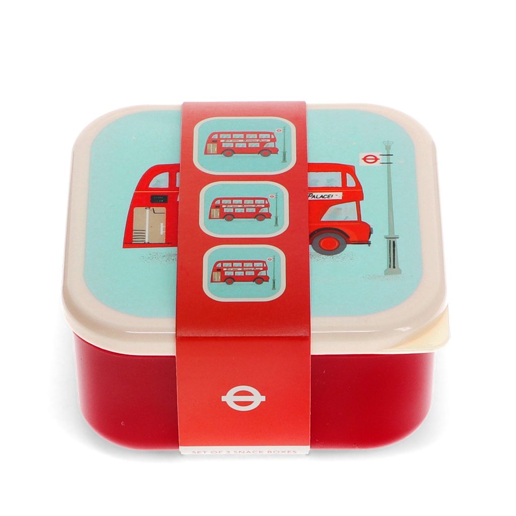 snack boxes (set of 3) - tfl routemaster bus