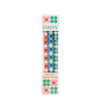 kugelschreiber aus papier (3-er set) - daisy