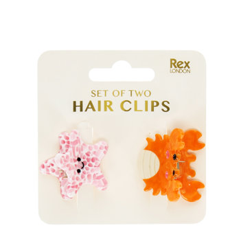 mini pinces à cheveux (lot de 2) - créatures marines