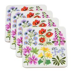 coasters (set of 4) - wild flowers coasters (set of 4) - wild flowers