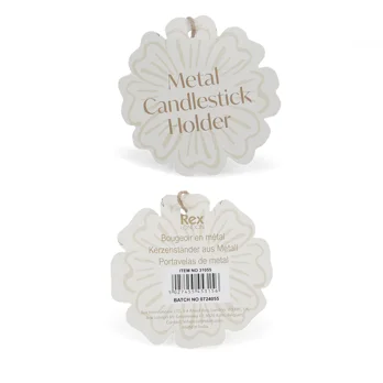 enamel candlestick (13cm) - pink enamel candlestick (13cm) - pink