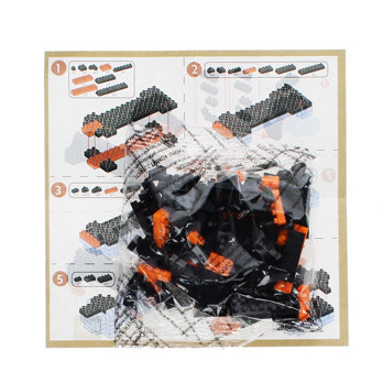 kit de construction de chien en briques - teckel