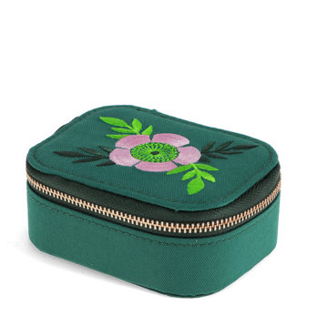 mini travel jewellery box - wild rose