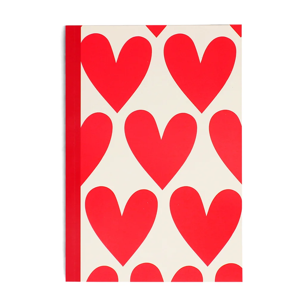 cuaderno a5 - corazones