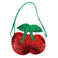 glitzer-handtasche - cherry