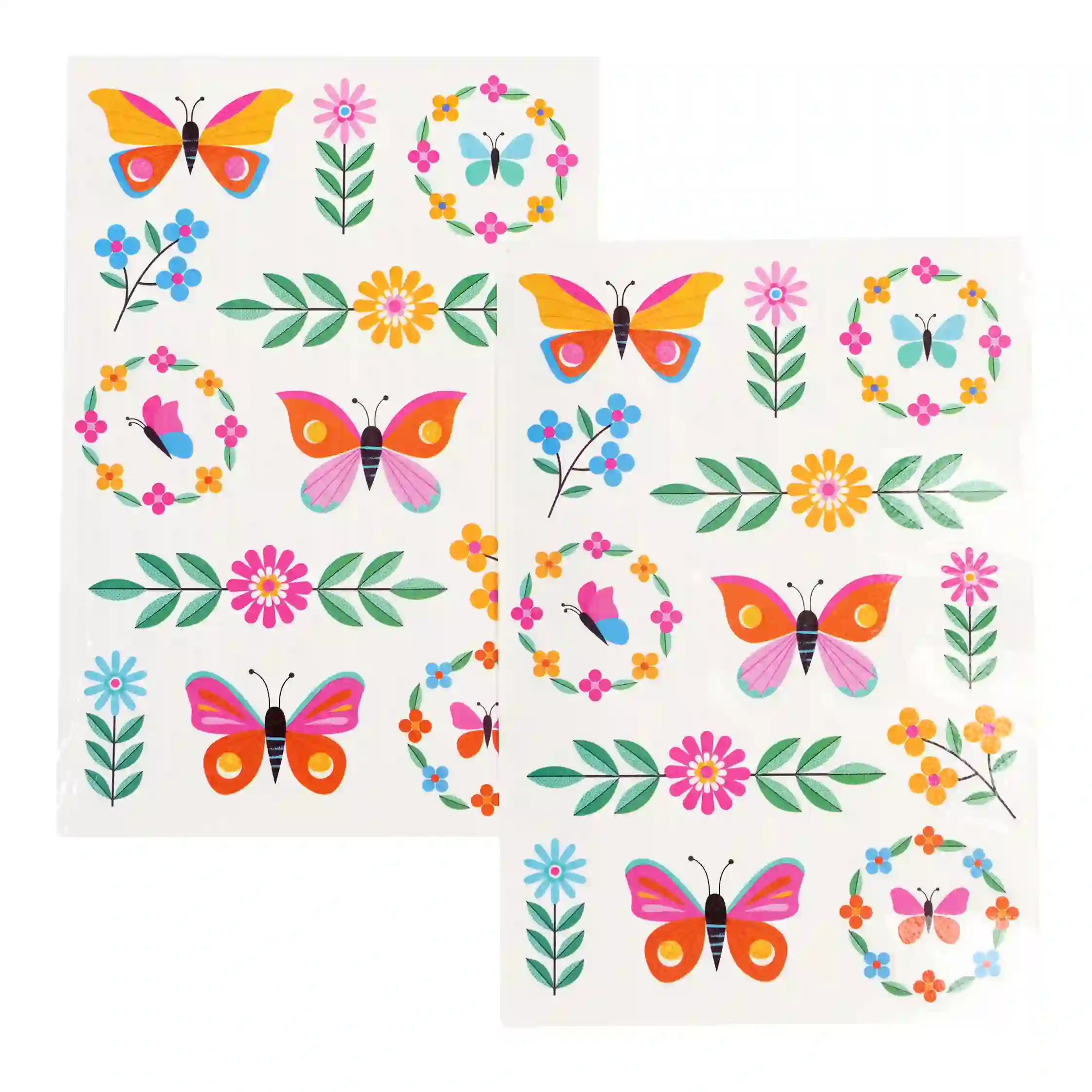 abwaschbare tattoos - floral flutter