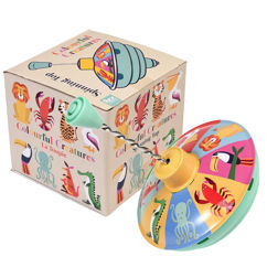 spinning top - colourful creatures
