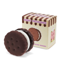 objet anti-stress malléable - biscuit au chocolat