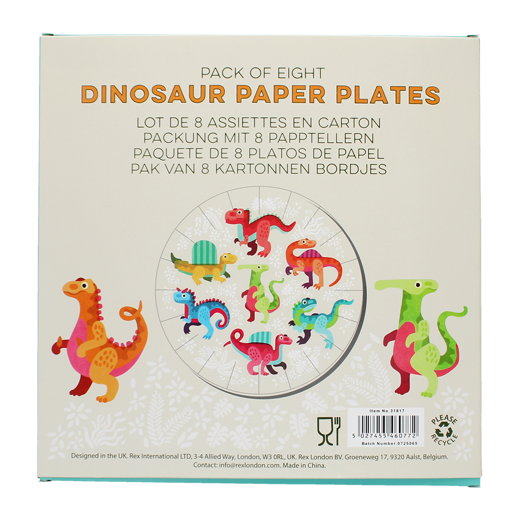 pappteller (8-er packung) - baby dinos