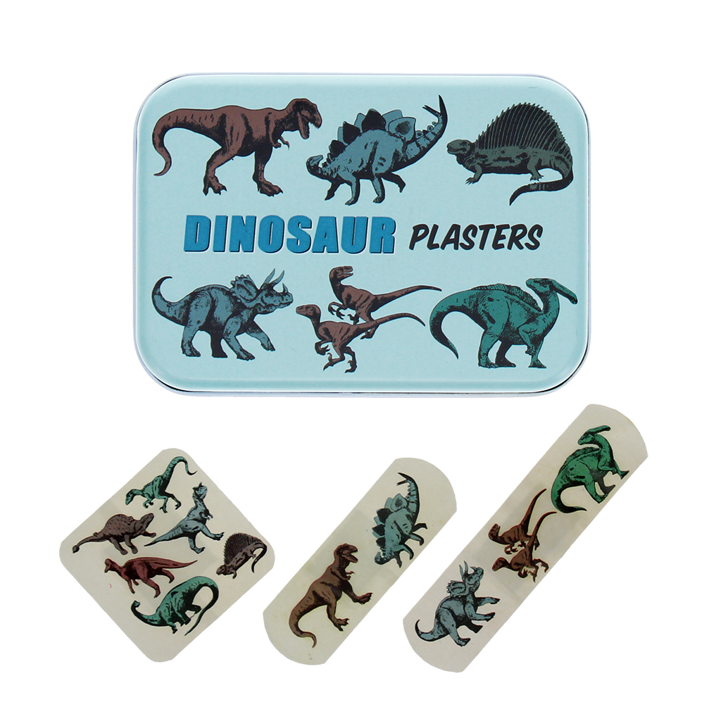 children's plasters in a tin (30 pcs) - prehistoric land
