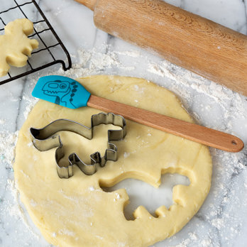 cookie cutter & mini spatula - baby dinos