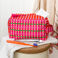 wash bag - geometric flower