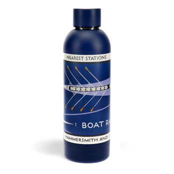 stainless steel bottle 500ml - tfl vintage poster "boat race"