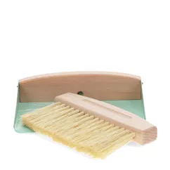 ensemble brosse et pelle de table en bois - vert pistache ensemble brosse et pelle de table en bois - vert pistache