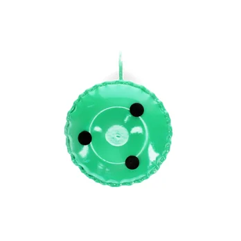 enamel chamberstick candle holder - green enamel chamberstick candle holder - green