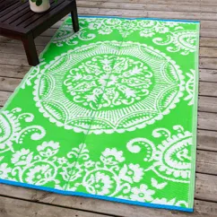 recycled outdoor rug (180 x 120 cm) - green