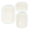 enamel pie dishes (set of 3) - pistachio green