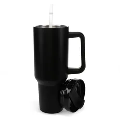 reise-trinkbecher mit griff (1,2l) - schwarz reise-trinkbecher mit griff (1,2l) - schwarz