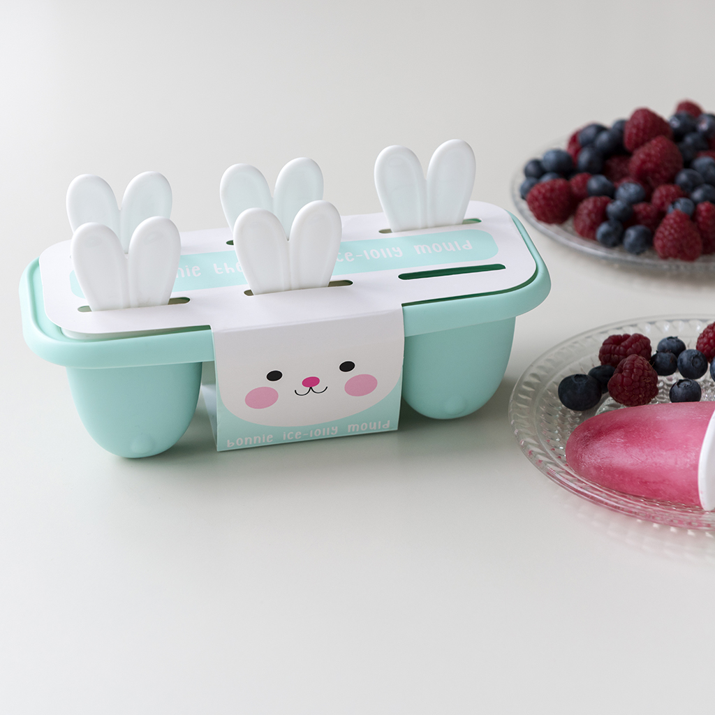 bunny ear ice lolly mould - teal