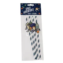 paper straws (pack of 4) - space adventure