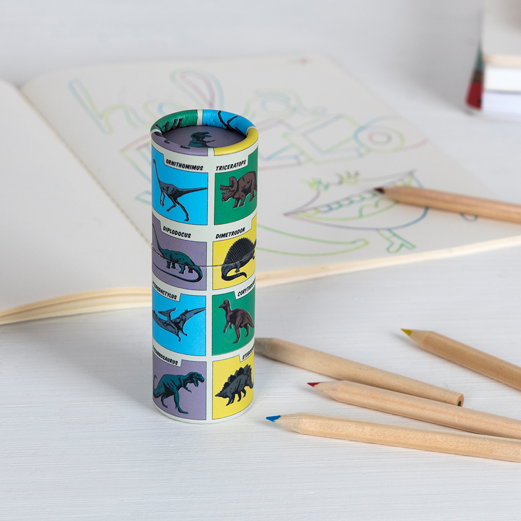 crayons de couleur dinosaures (set de 12)