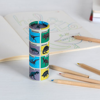 crayons de couleur dinosaures (set de 12)