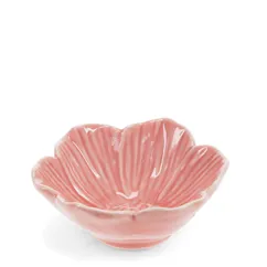 bol à fleurs en céramique 9cm - rose bol à fleurs en céramique 9cm - rose