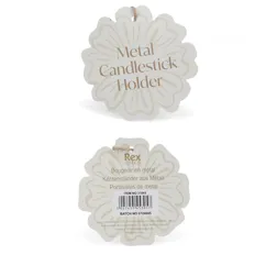 enamel flat flower candle holder - dark green enamel flat flower candle holder - dark green