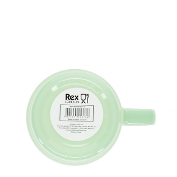 tasse à café empilable en verre 280ml - vert menthe