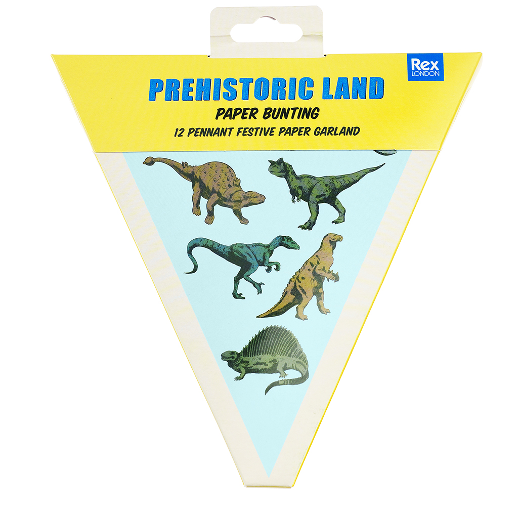 guirlande en papier prehistoric land