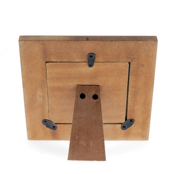 quadratischer bilderrahmen aus kunstharz (9 x 9 cm) - rosa