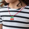 collier à paillettes - cherry