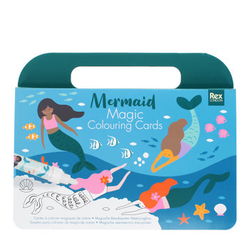 magische wasser-ausmalkarten - mermaid
