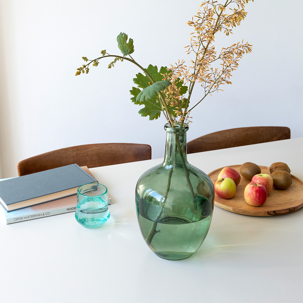 large bottle vase (31cm) - green