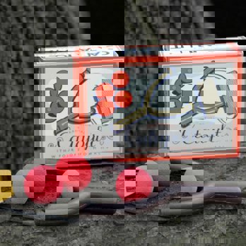 catapult toy with 4 foam balls