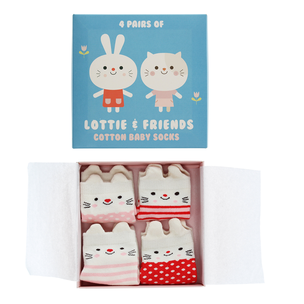 baby socks (4 pairs) - lottie and friends