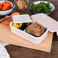 double wall lunch box with divider - pink