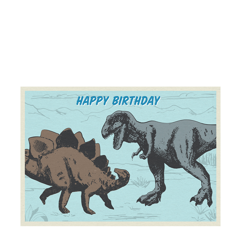 birthday card - prehistoric land