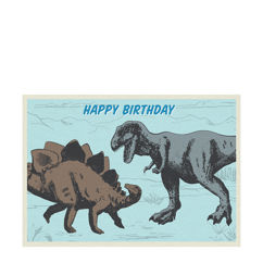 carte d'anniversaire prehistoric land