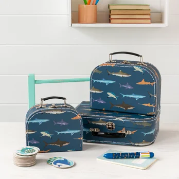storage cases (set of 3) - sharks storage cases (set of 3) - sharks