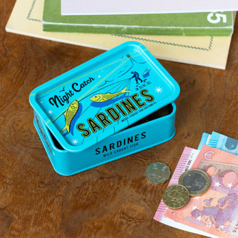 boîte de conservation miniature avec couvercle - sardines