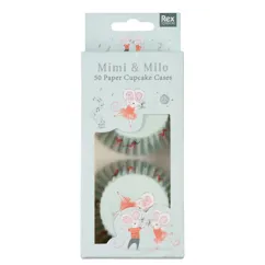 cupcake cases (pack of 50) - mimi and milo