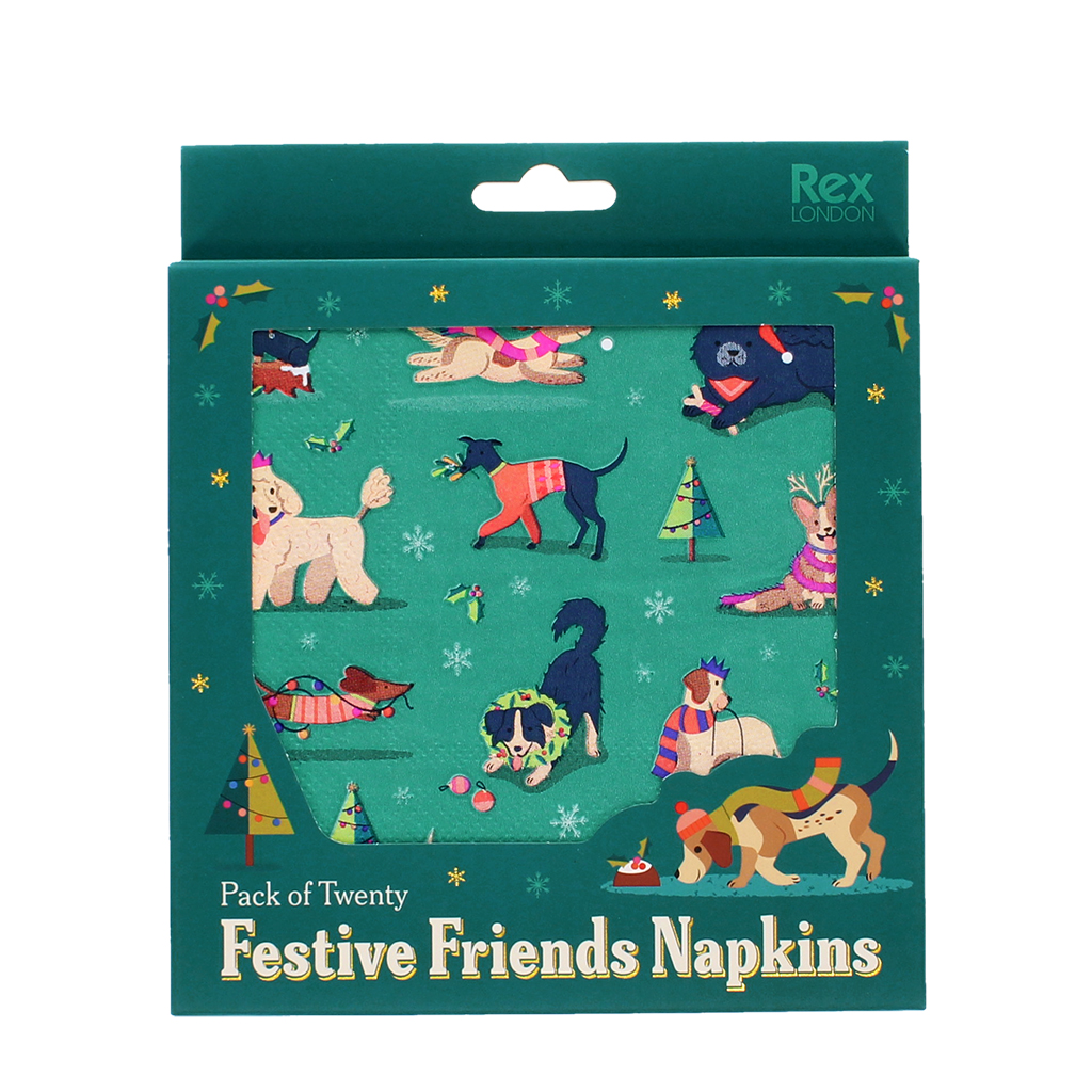 papierservietten (20-er packung) - festive friends