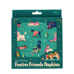 papierservietten (20-er packung) - festive friends