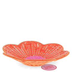 woven plastic basket - flower