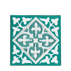 ceramic coasters (set of 2) - turquoise