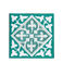 ceramic coasters (set of 2) - turquoise