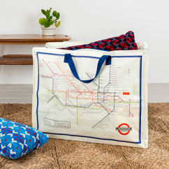 jumbo storage bag - tfl heritage tube map