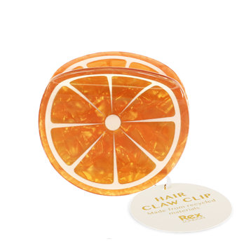 hair claw clip - orange